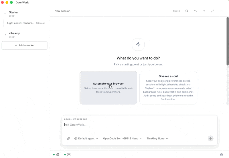 Changelog - OpenWork Docs