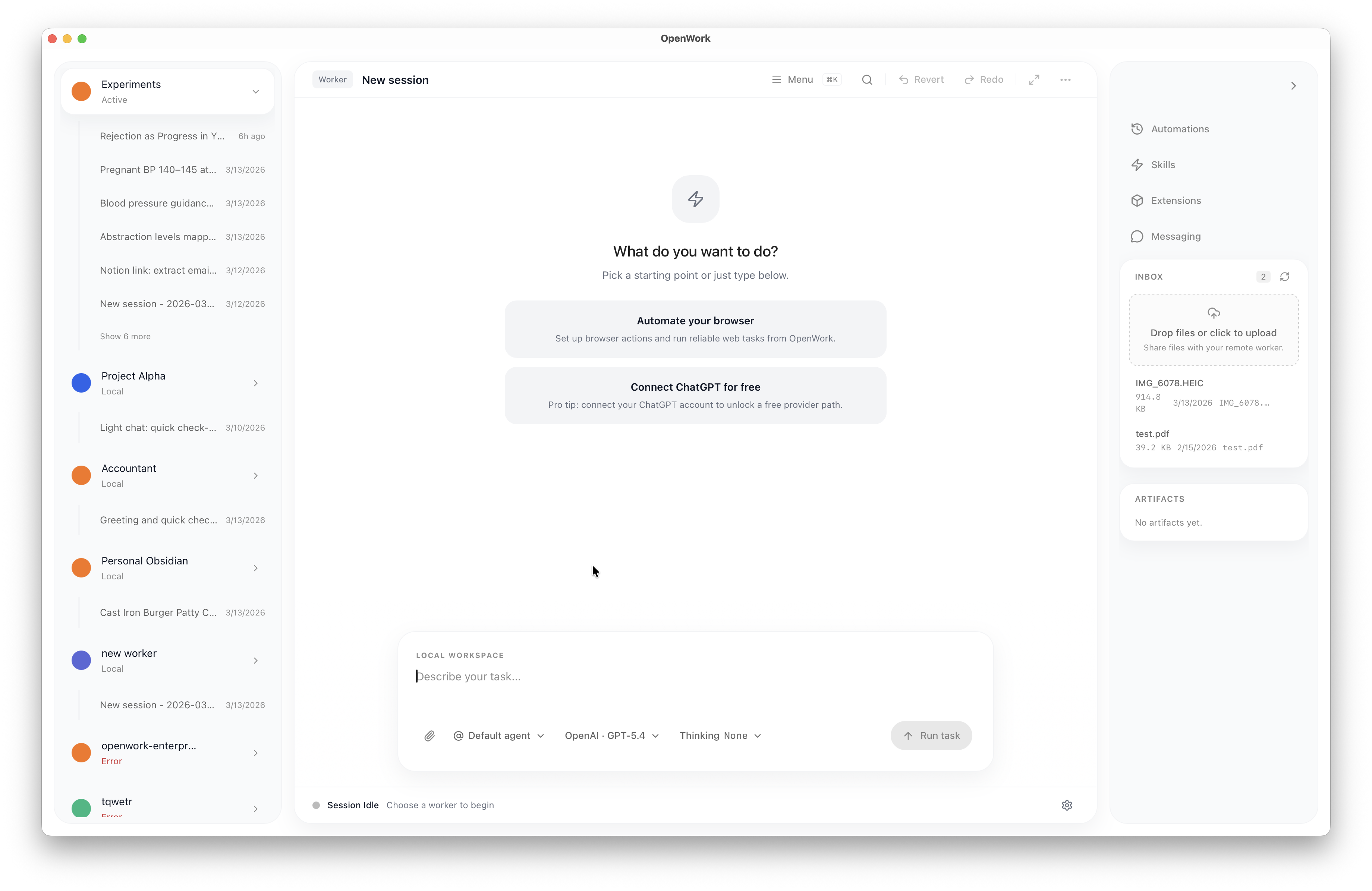 Changelog - OpenWork Docs
